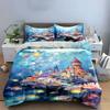 Colorful Underwater Castles Scene. Bedding Sets Duvet Cover Sets Duvet Covers Pillowcases(1 * Duvet Cover 2 * Pillowcases Without Duvet Insert)
