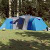 Vidaxl Tenda Familiare, a Cupola, 12 Persone, Blu, Impermeabile