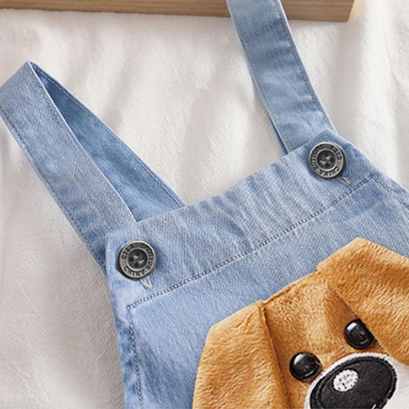 2022 Summer Korean Style Denim Overalls for Kids (0-3 Years)