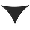 Voile de parasol - Triangulaire - Tissu Oxford PU - 3 x 3 x 4,24 m - Noir