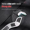 Multi-Purpose Self-Locking Wrench, Adjustable Pipe Wrench, 6 8 10 12 Inch Self-Locking Adjustable Wrench, Non-Slip Grip, Made of Chrome Vanadium Steel