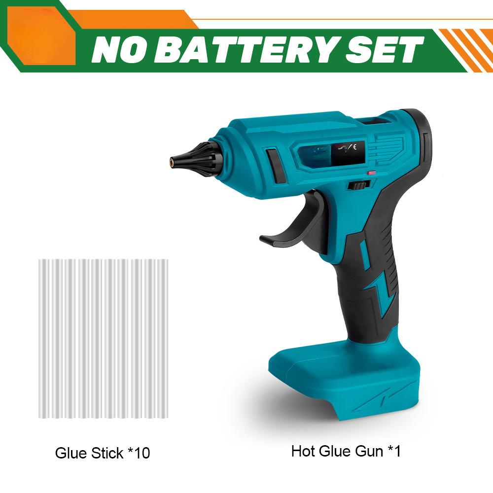 

100 Вт беспроводной электрический пистолет для горячего клея 11 мм клеевой стержень противоожоговая насадка перезаряжаемый инструмент для самостоятельного ремонта