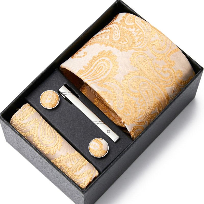 Nouvelle Cravate pour Homme Six Pièces Affaires Mariage Cravate pour Homme