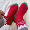 5Pairs Comfortable Cotton Christmas Sock Ornament Christmas Party Children Adult Gift Santa Reindeer Pattern Xmas New Year Decor