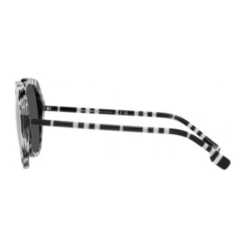 Burberry Lenses Logo Plastic Irregular Sunglasses Women's Black