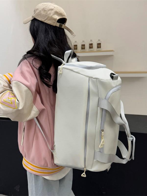 Multifunctional Travel Handbag with Wet/Dry Separation, Large Capacity, Shoe Compartment, and Double Shoulder Straps for Fitness and Storage