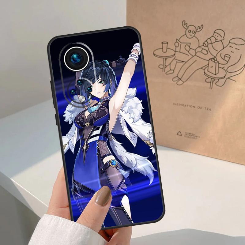 Yelan Genshin Impact For Honor Magic 8 Pro 7 6 5 Lite Case For Honor Win RT 200 400 50 70 90 X8b X9a X9b X9c X9d
