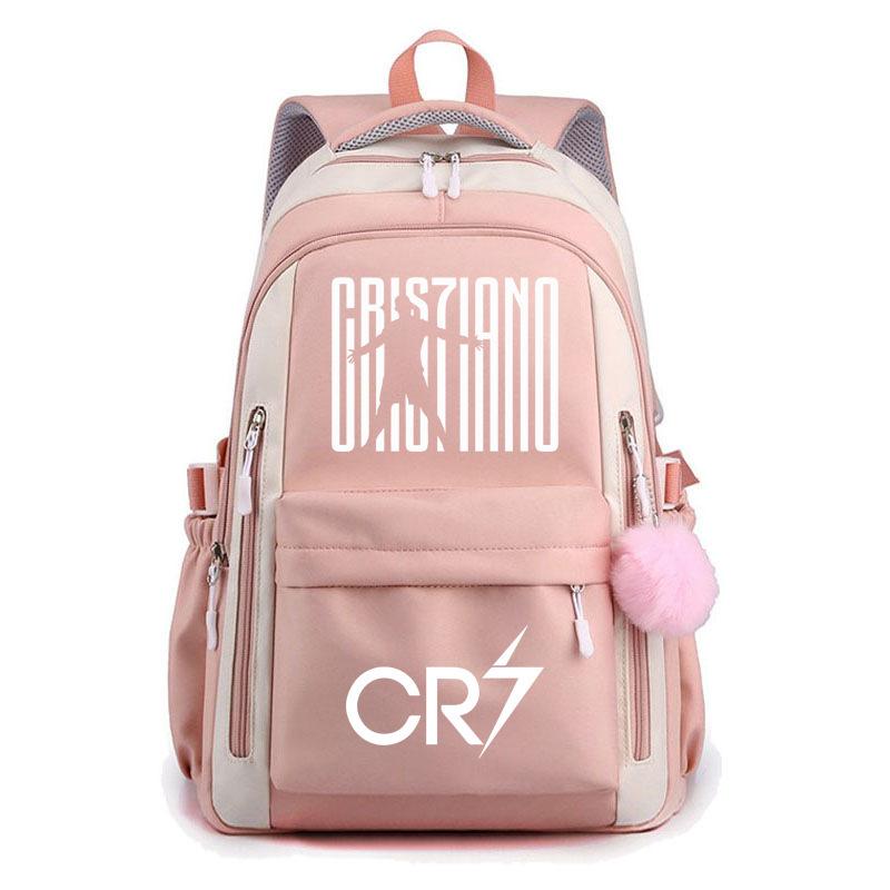 Large Capacity Schoolbag with Shoulder Strap; Student Three-piece Pencil Case Set