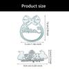 2Pcs Easter Hare Eggs Carbon Steel Cutting Dies Decorative Embossing Paper Dies for Scrapbooking Invitation Card Making