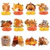 Thanksgiving Cartoon Themed Animal Pattern Paper Desktop Ornament Party Props