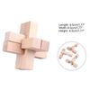 9Pcs Wooden Brains Teasers Puzzle Logics Mind Puzzle Box Locks Removing Assembling Toy for Party Decoration