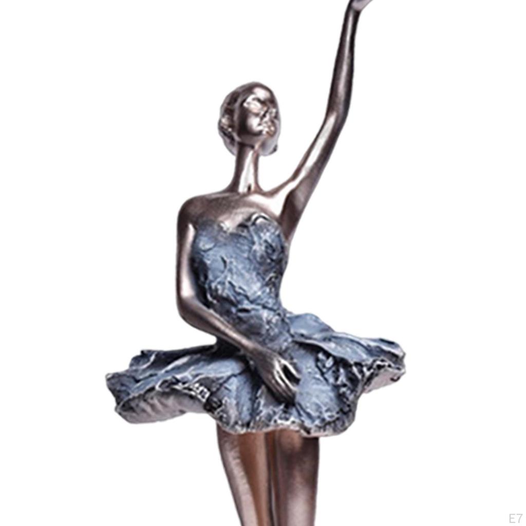 Ballerina Figurine Resin Souvenir Ballet Dancer Entrance Table Bookcase