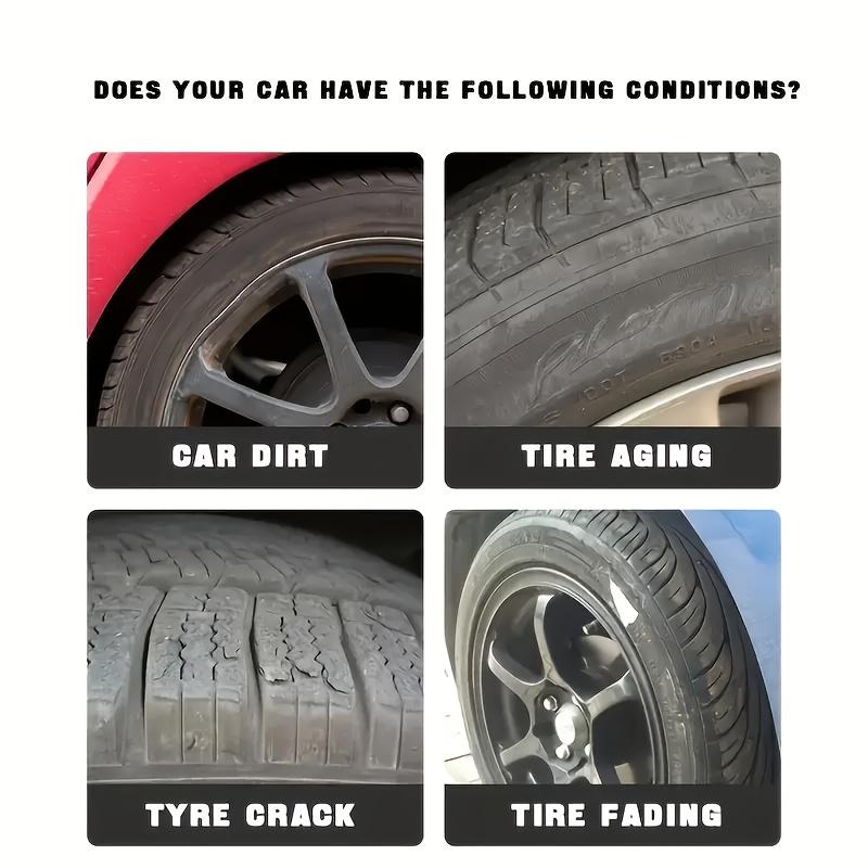 Tire Repair&Restoration Cream,Tire Darkening&Brightening,Scratch Removal,Long-Lasting Shine,Tire Renewal Paste,Tire Care Essen