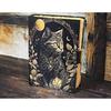 Celtic Cat Leather Journal • Handmade Grimoire Book of Shadows • Gift for Witches & Cat Lovers”