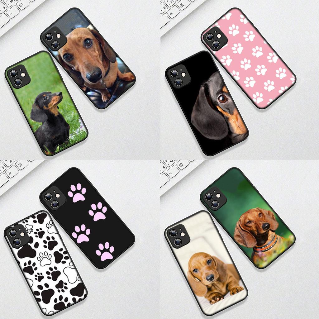 Phone Cover for Motorola Moto G86 G14 G35 G34 G45 G55 G64 G75 G85 G24 G15 G54 G57 Power Casing Flexible Case Paw Dachshund Dog