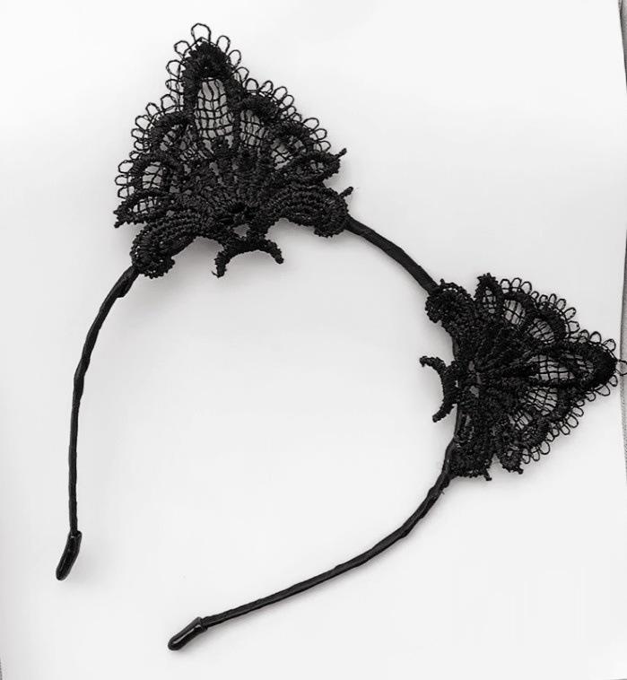 Lace Cat Ears & Rabbit Ears Women's Headband - Cute Face Washing Hair Accessory