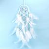 Creativity White Dream Catcher Pendant Handmade Feather Ornament Home Wall Room Decoration Birthday Festival Gifts Bedroom