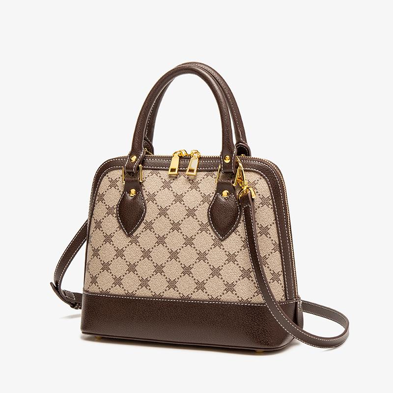 

2023 Новая летняя модная универсальная сумка на одно плечо с ретро-принтом большой вместимости M