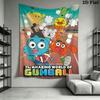 Gumball Wall Hanging Printed Fabric Blanket Decorative Tapestries for Bedroom Living Room Home Decor