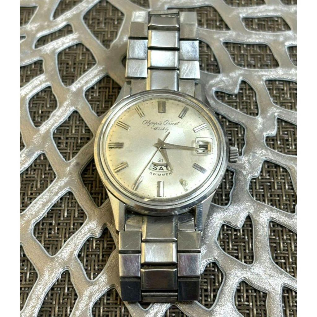 Used OLYMPIA Orient Weekly 21 Manual winding 1960s OLYMPIA