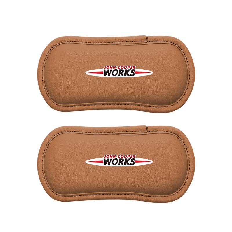 Car Interior Leg Knee Rest Pads Leather Cushion For MINI WORKS One Cooper JCW Countryman Clubman Cabrio Paceman Coupe Roadster