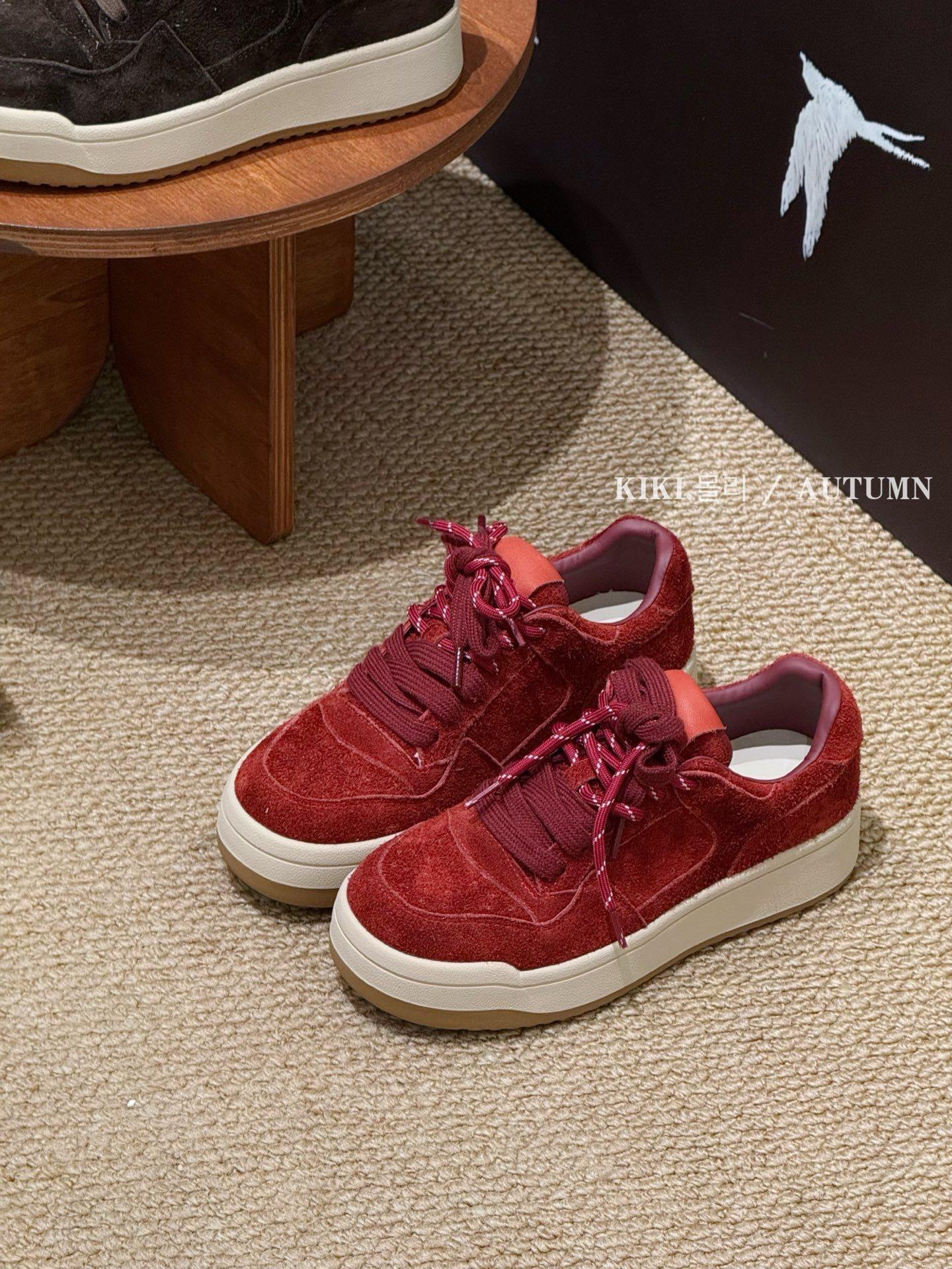 

Нишевые трендовые двухцветные ленты, немецкие тренировочные туфли, женские 2025, новые, на толстой подошве, увеличивающие рост, универсальная повседневная спортивная обувь, обувь для скейтборда 39 красный