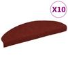 Self-adhesive Stair Treads 10 Pieces 65 X 21 X 4 Cm Bordeaux Semicircular Large