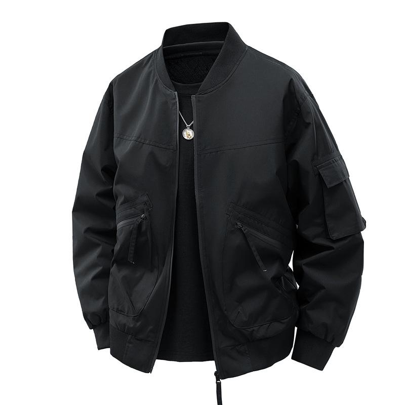 Plush Thickened Jacket for Men Spring and Autumn Loose Trend American Casual Retro Baseball Uniform Jacket for Men