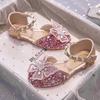 Butterfly Rhinestone Princess Shoes - 2025 Summer Soft-Sole Sandals for Girls