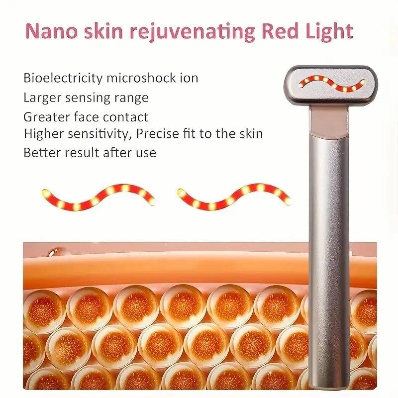 Microcurrent Vibration Eye Massager Home Use Constant Temperature Heat Therapy Eye Care Beauty Device for Reducing Dark Circles