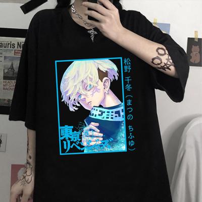 2023 Hot Anime Tokyo Revengers Print T-Shirt Unisex Unisex Fashion Personality Chifuyu Matsuno Harajuku Street Style Clothes Tops