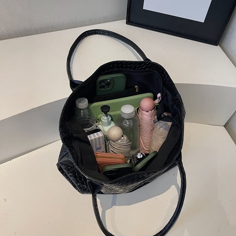 Women's Fashion Versatile PU Large Capacity Tote Bag