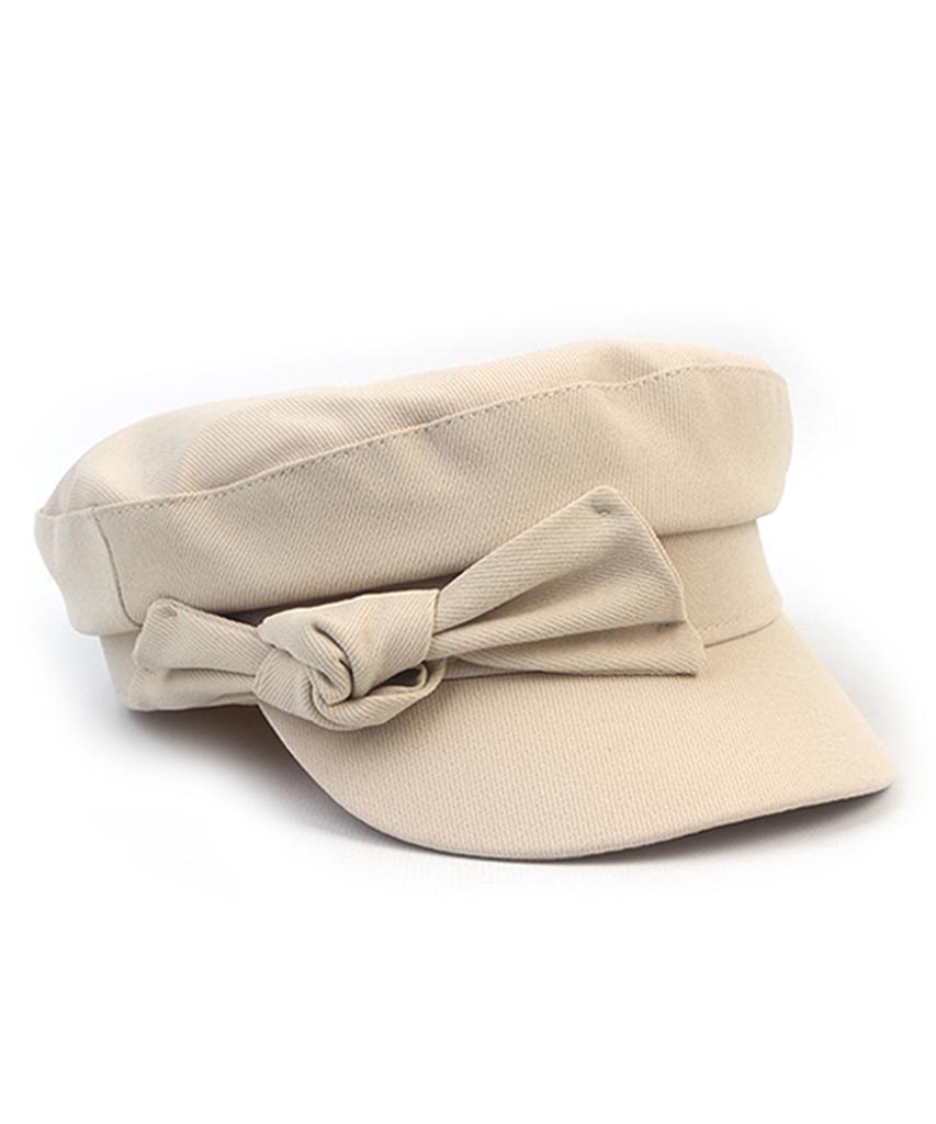 Yunibeosyeolkemiseuteuli Side Ribbon Ivory Marine Cap Marine Cap