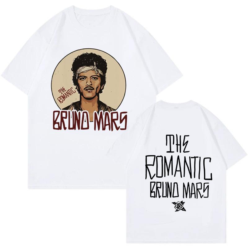 New Bruno Mars Print Vintage Tshirt The RoUnisextic Tour 2026 Graphic T Shirt Unisexs Clothing Women Fashion Summer T Shirt