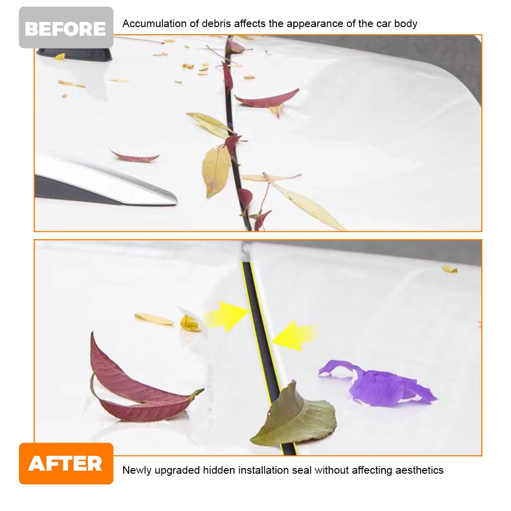 Car Trunk Sealing Strip Universal Trunk Lid Gap Seal Rubber Strip Dust-proof And leaf-falling Accessori For Sedan SUV Hatchback