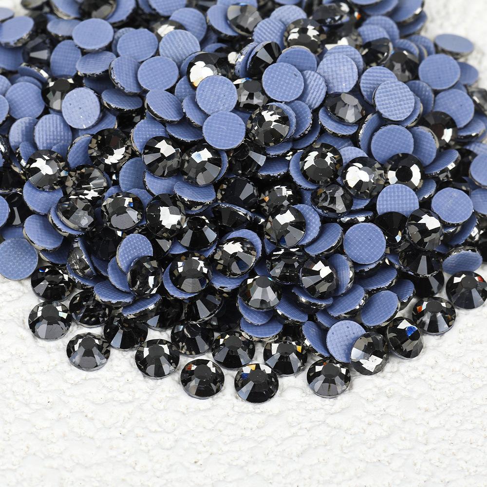 Weichen, Bază din Plastic de Înaltă Calitate Leave-In Diamante Colorate, Diamante pentru Manichiură, Autocolante Rotunde din Cristal pentru Bricolaj, Accesorii Bijuterii cu Diamante