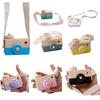 Wooden Camera Toy For Kids Unisex With Smooth Finish And Cotton Rope**