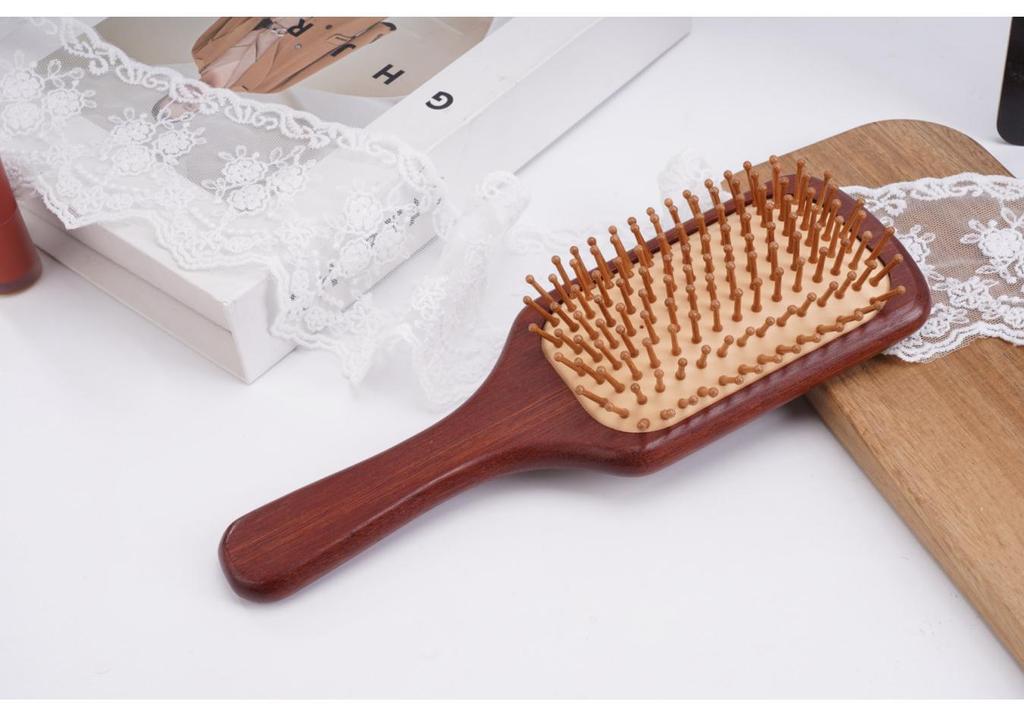 Sandalwood Rebound Massage Comb for Hair and Body