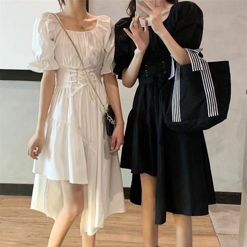 2024 Frühjahr/Sommer Damen Feenkleid mit Blasenärmeln