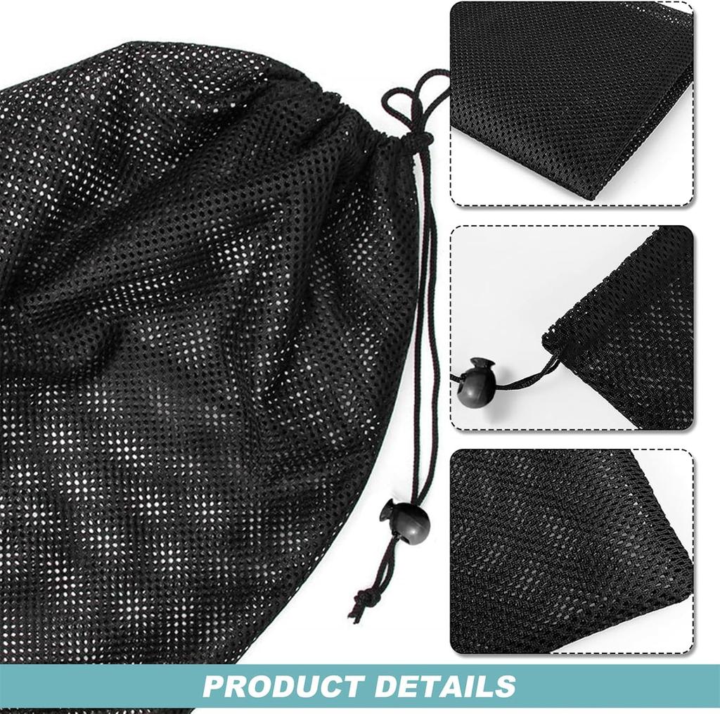 Pump Barrier Filter Bags with Drawstring Closure 2 Pack Polyester Mesh Bag for Water Pond Aquarium Swimming Pool Outdoor Garden F