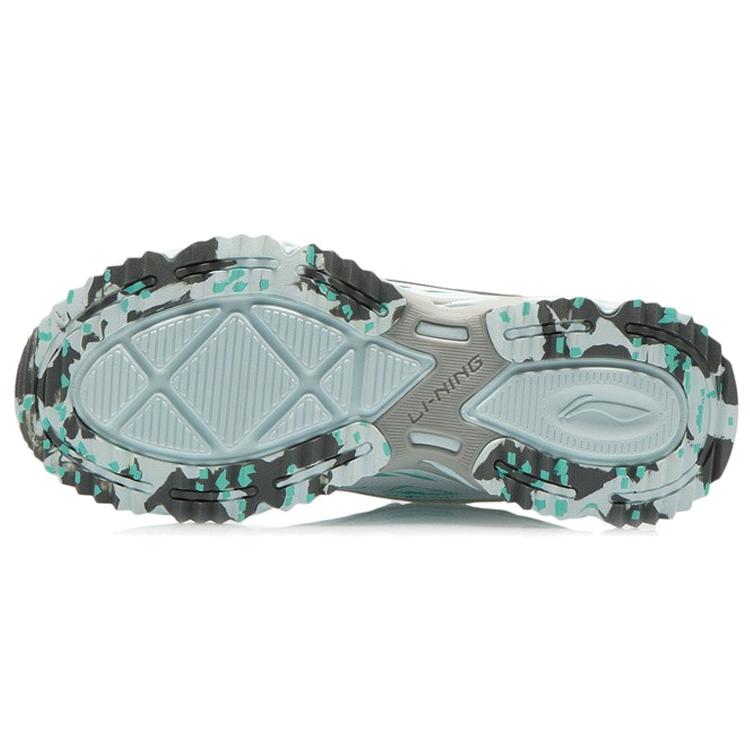 Li Ning Running Shoes Women's Low top Standard White/Dark Gray Green ARLR012-1