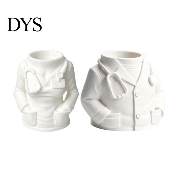 Office Supply Holder for Nurses Doctor Nurse Shape Pen Holder, 3D Print Resin Stationery Organizer, Decorative Storage Clinics with Weighted