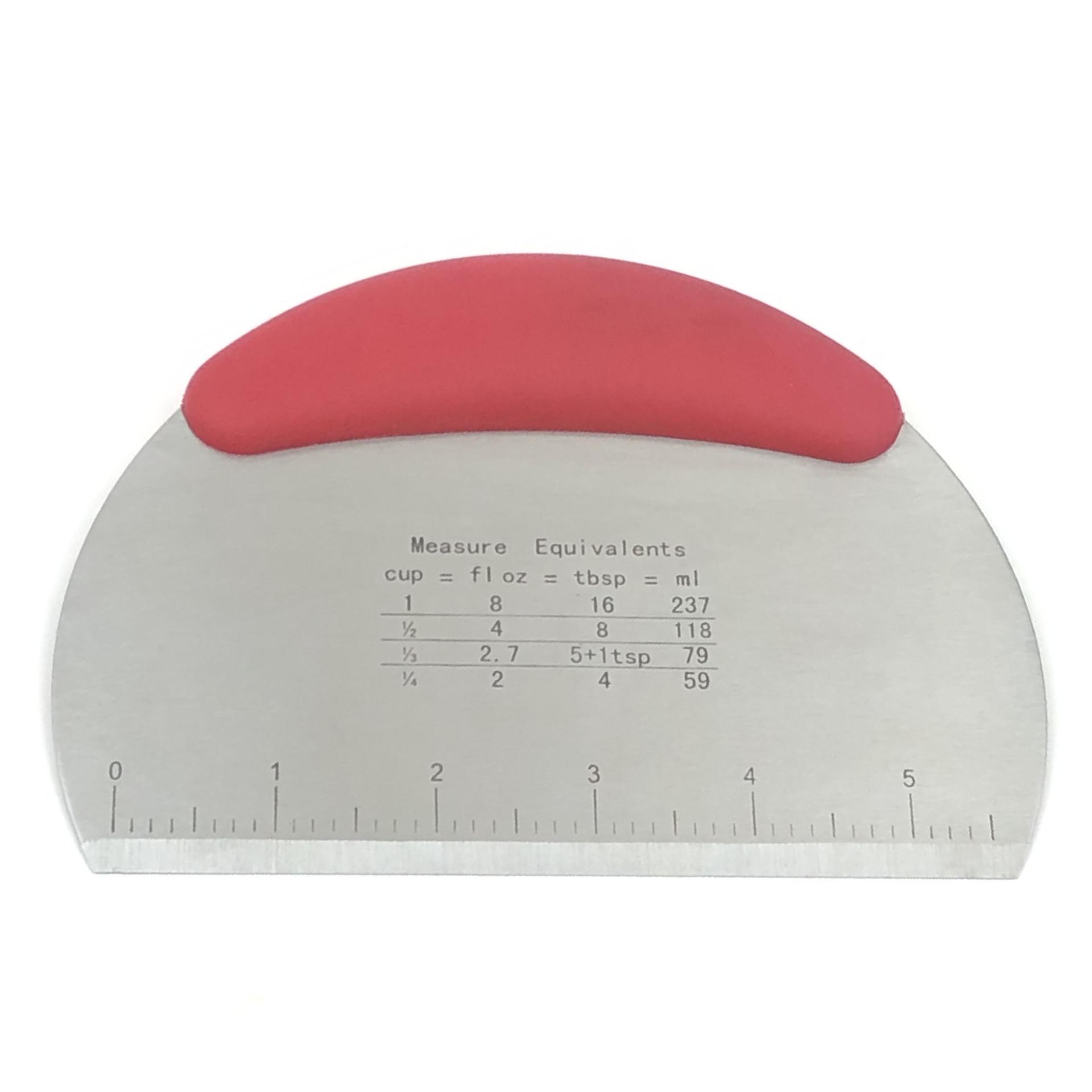 

Thickened Stainless Steel Slicing Knife & Non-slip Scraper Flour Cutter