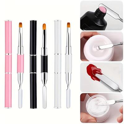 Nail Art Dual-Head Multifunction Gel Pen for Extensions, Light Therapy, Pick-Up, Carving, and Embossing - Nail Salon Tool