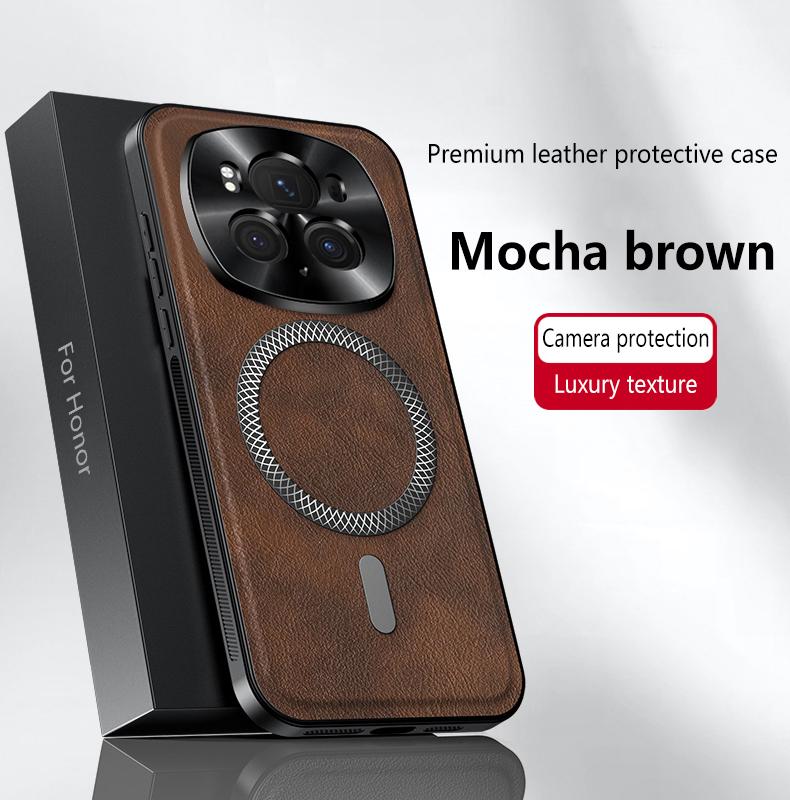 Für Honor Magic 6 6 Pro 5 5 Pro Leder Vollabdeckung Magnetisch Wasserdicht Stoßfest Fingerabdruck Handyhülle