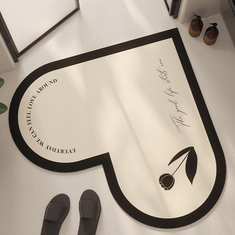 French Superior Bathroom Floor Mat Entry Door Toilet Toilet Toilet Door Non-slip Absorbent Diatom Mud Foot Mat