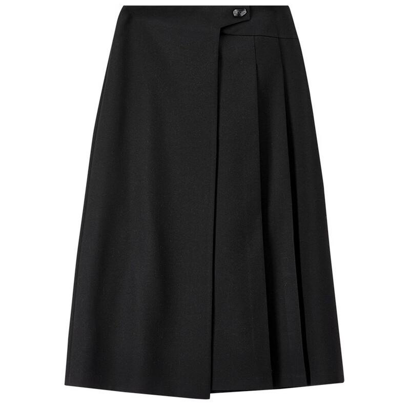 Shangdu Bila Women's Winter Linen Blend High-Waist A-Line Skirt