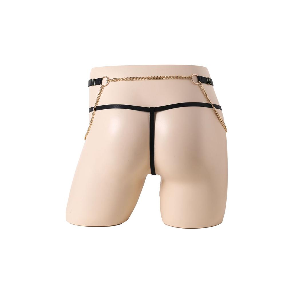 Men's Sexy Lace Adjustable Chain Sex Underwear Men's Elastic Sex Inside