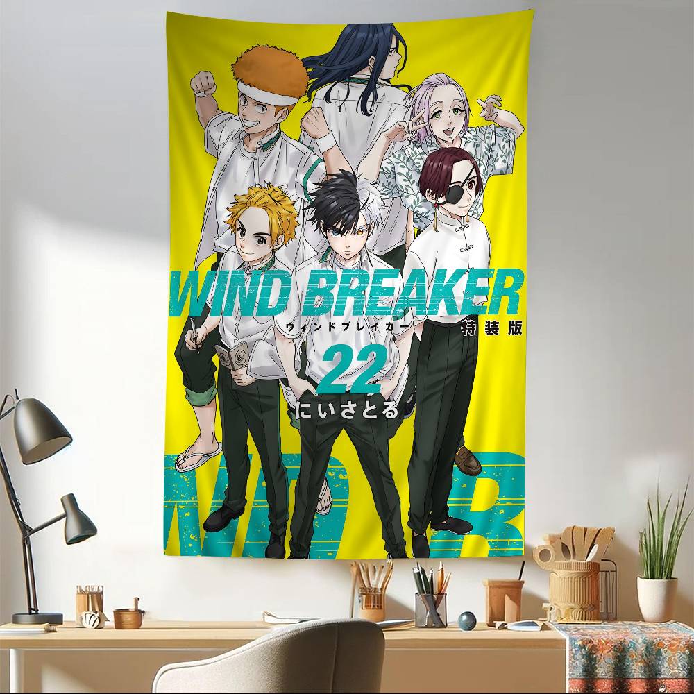 WIND BREAKER Anime Hippie Wall Hanging Tapestries For Living Room Home Dorm Decor Art Home Decor