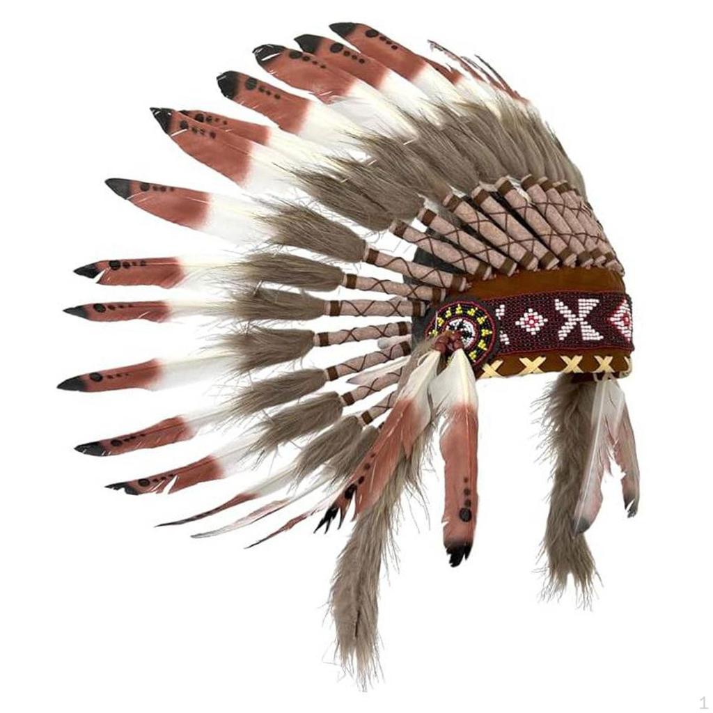 American Chief Indian Native Hat Headwear Costume Accessories for Cosplay Party